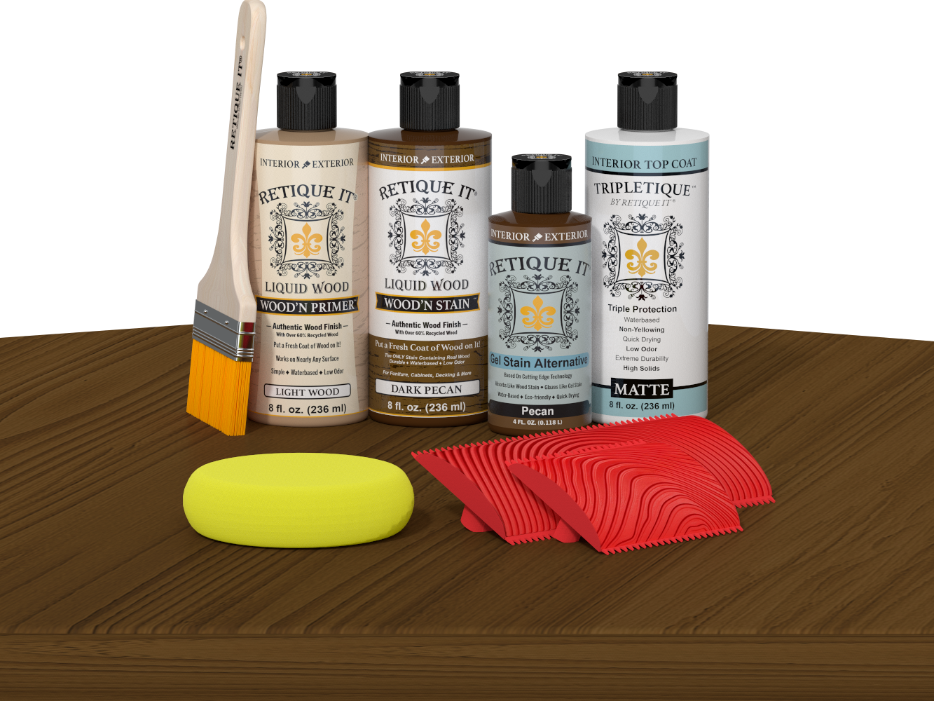 Multi-purpose Wood'n Kit - Dark Pecan - Interior Top Coat