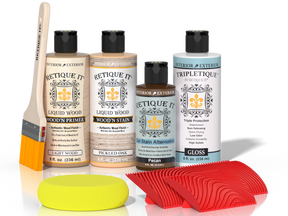Multi-purpose Wood'n Kit by Retique It in Pickled Oak, featuring interior top coat for wood finishing projects.