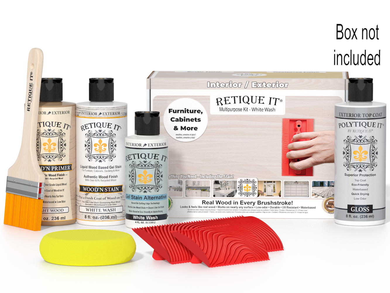 Multi-purpose Wood'n Kit - White Wash - Exterior Top Coat