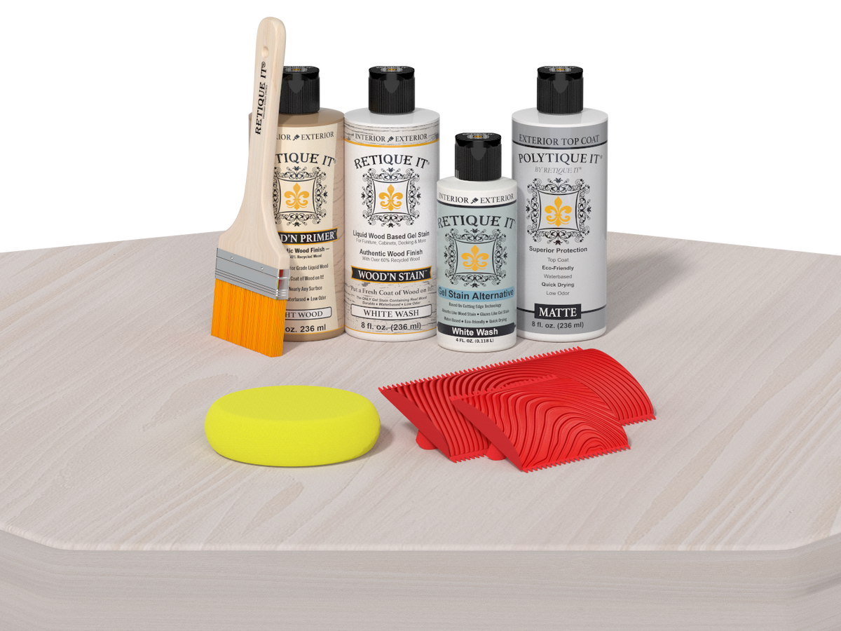 Multi-purpose Wood'n Kit - White Wash - Exterior Top Coat