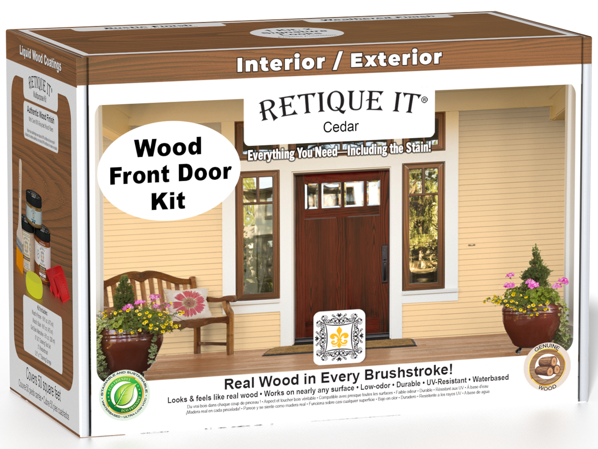 Wood'n Finish Front Door Kit - Cedar — box hero