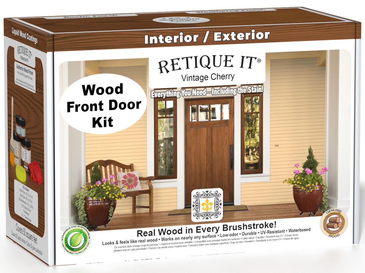 Wood'n Finish Front Door Kit - Vintage Cherry — box hero