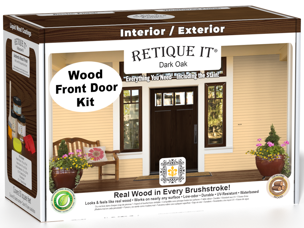 Wood'n Finish Front Door Kit - Dark Oak — box hero
