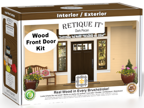 Wood'n Finish Front Door Kit - Dark Pecan — box hero