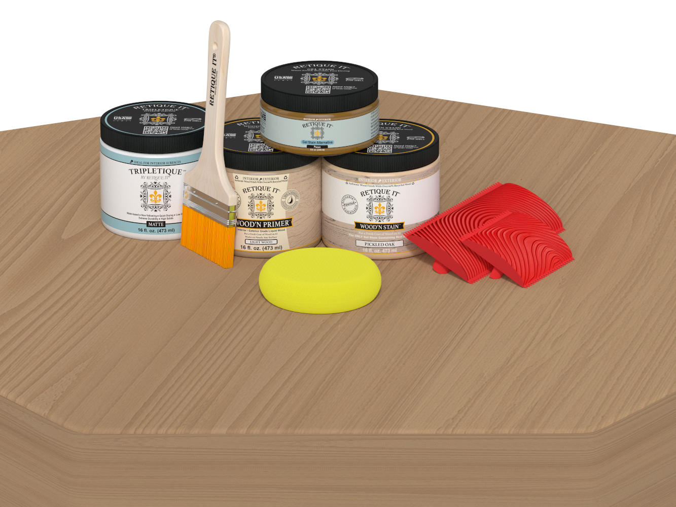 Multi-purpose Wood'n Kit (Med) - Pickled Oak - Interior Top Coat