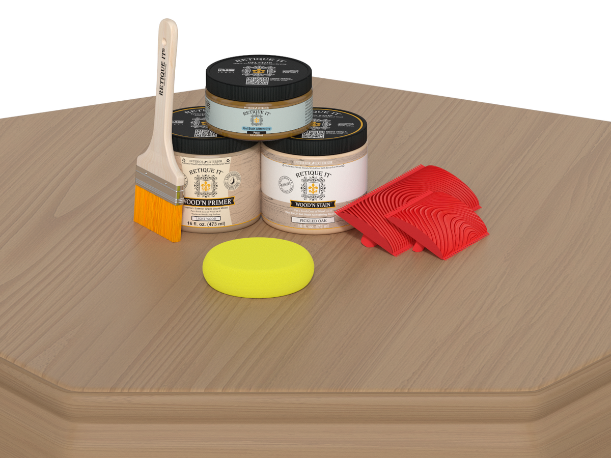 Countertop Kit - Kitchen Island - Pickled Oak