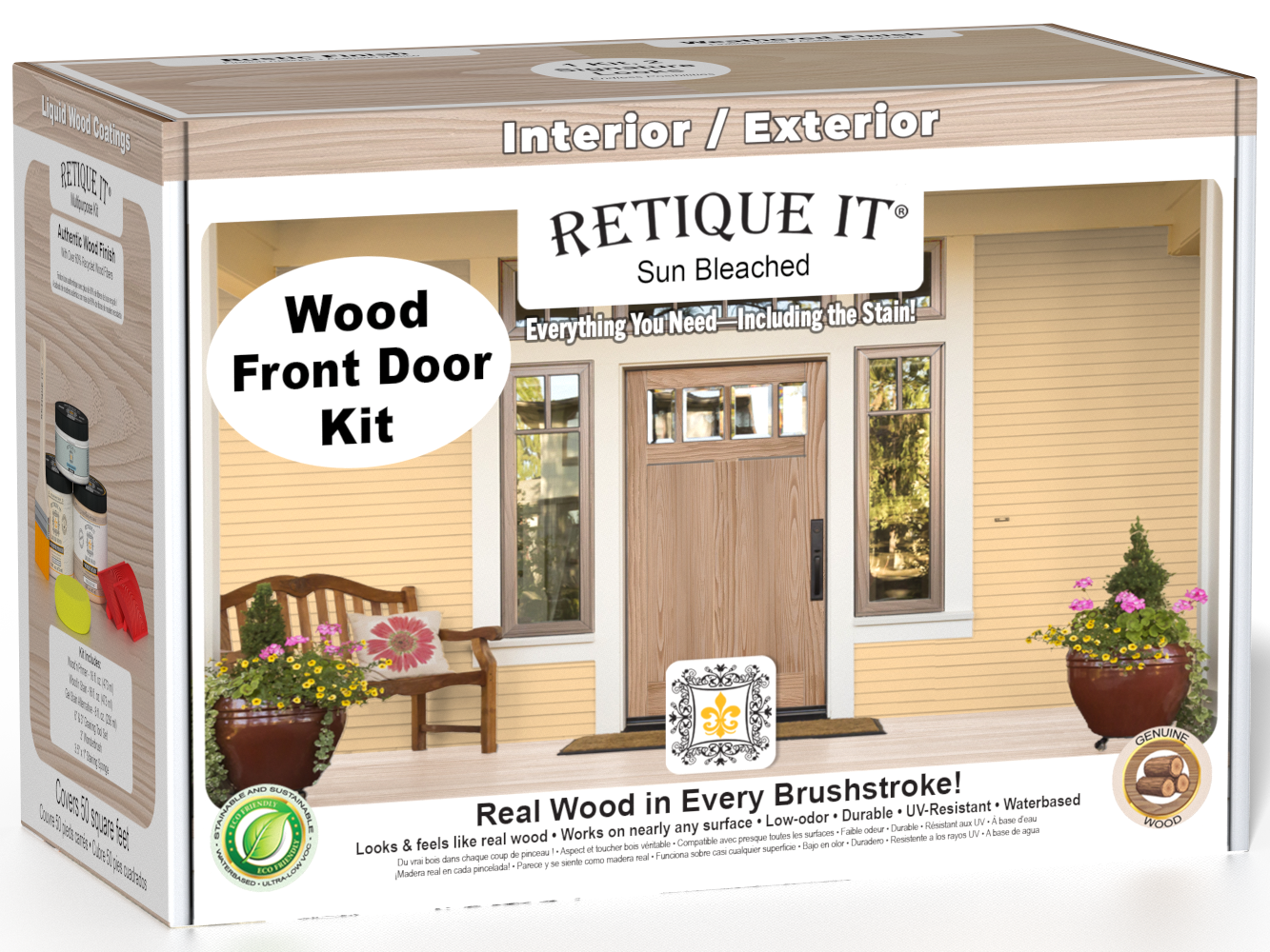 Wood'n Finish Front Door Kit - Sun Bleached — box hero