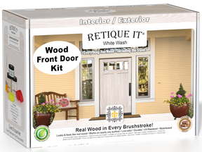 Wood'n Finish Front Door Kit - White Wash — box hero
