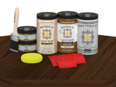Wood'n Finish Front Door Kit (Double) - Dark Oak — Matte kit contents