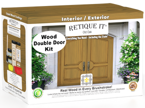 Wood'n Finish Front Door Kit (Double) - Old Oak — box hero