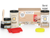 Large White Oak Wood'n Finish Kit by Retique It® with various tools and supplies for wood finishing projects.