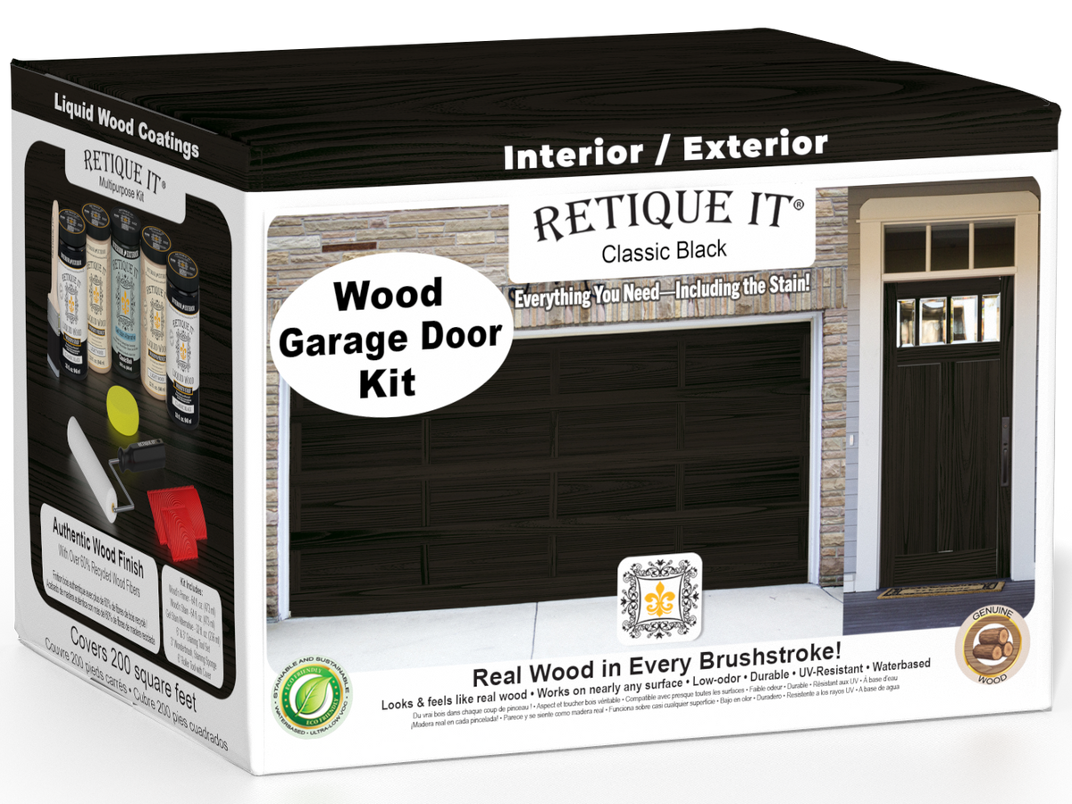 Wood'n Door Kit (Front & Garage Door) - Classic Black — box hero