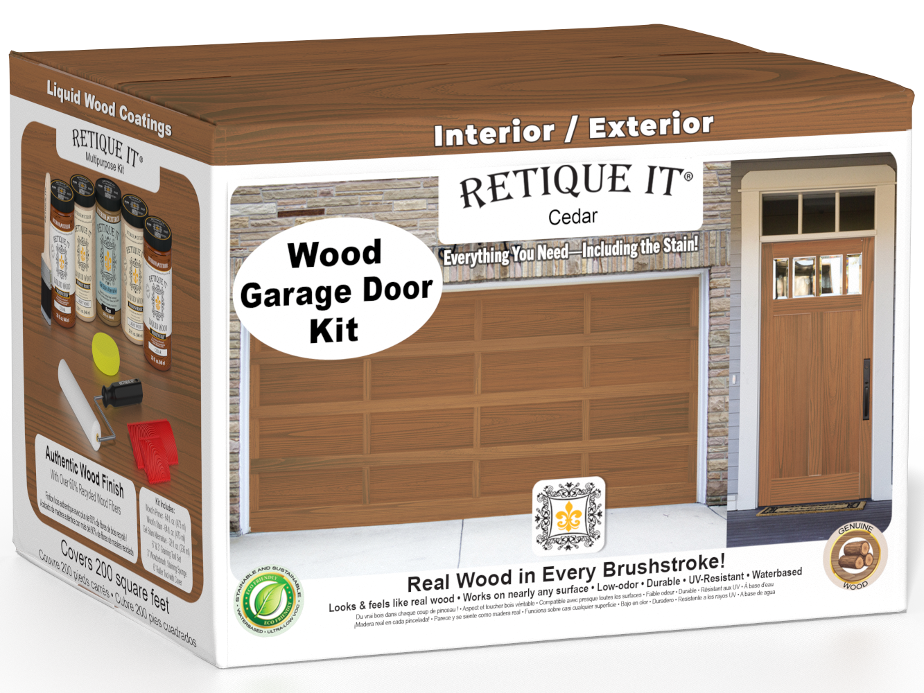 Wood'n Door Kit (Front & Garage Door) - Cedar — box hero