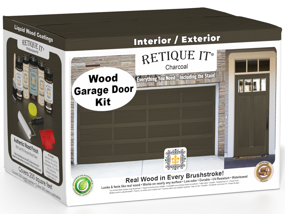 Wood'n Door Kit (Front & Garage Door) - Charcoal — box hero