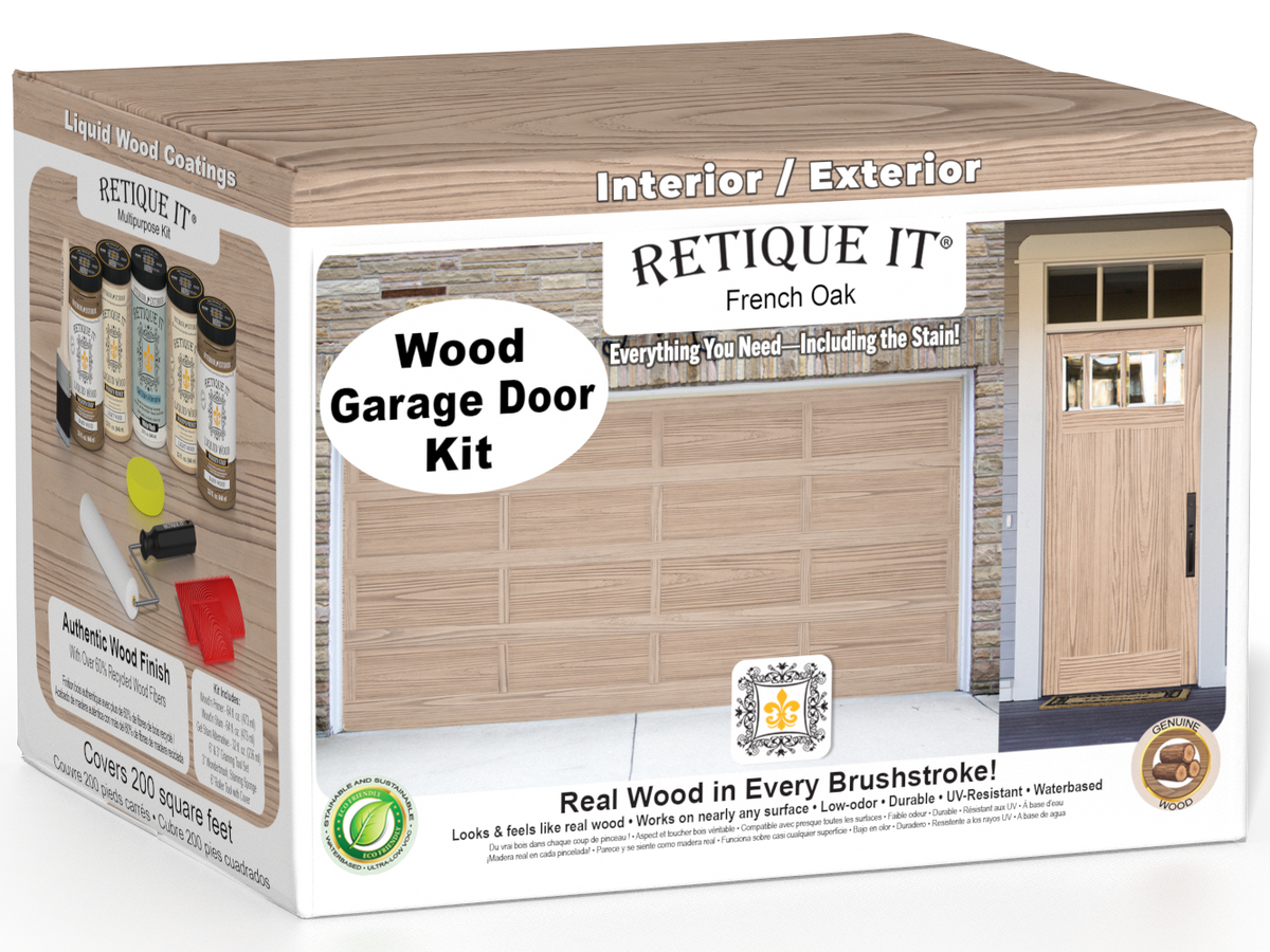 Wood'n Door Kit (Front & Garage Door) - French Oak — box hero