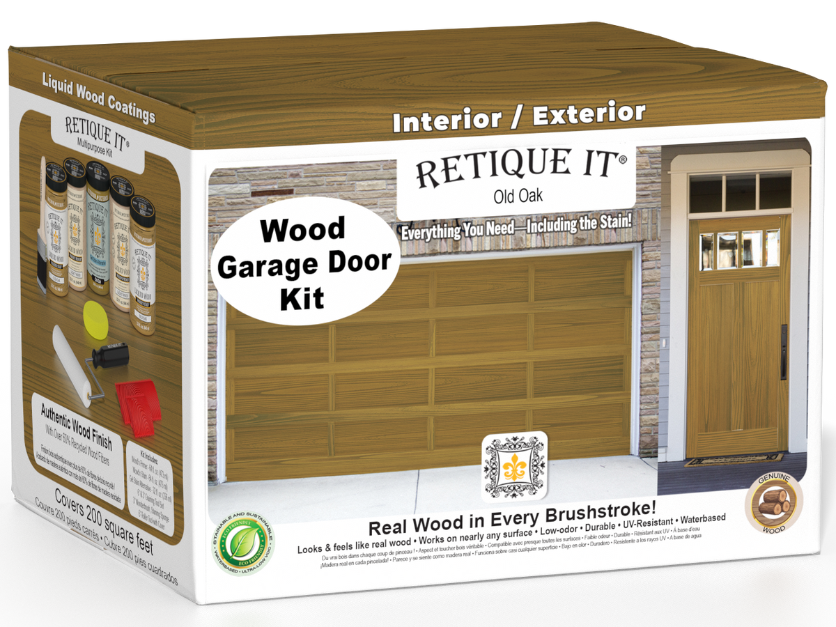 Wood'n Door Kit (Front & Garage Door) - Old Oak — box hero