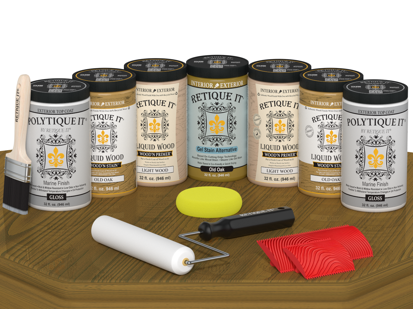 Wood'n Door Kit (Front & Garage Door) - Old Oak — GLOSS
