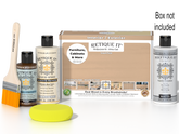 Retique It® Multi-purpose Smooth Finish Kit in White Oak for exterior use, includes top coat and matte wood finish components.