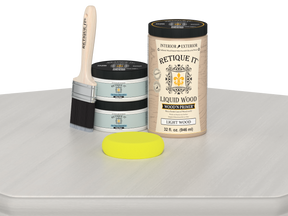 Large white wash wood finish kit by Retique It® featuring smooth, multi-purpose application for furniture and wood surfaces.