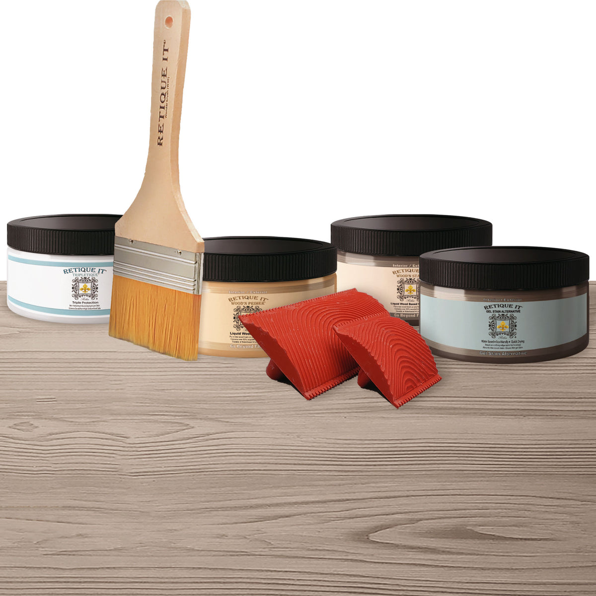 Tabletop Wood'n Finish Kit - Weathered Wood - Retique It®