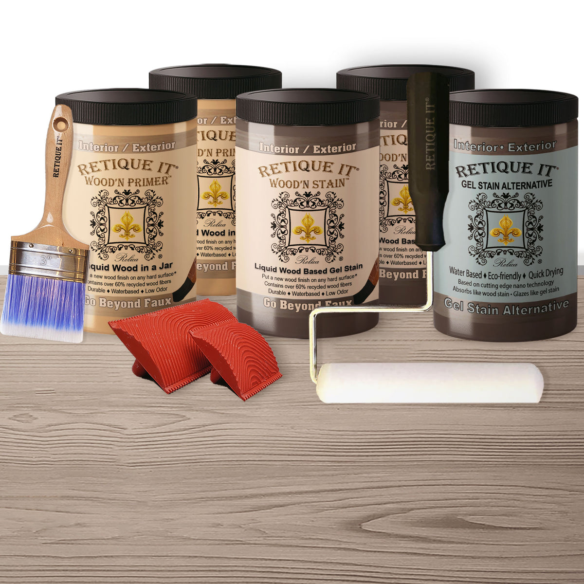 Wood'n Door Kit (Garage Door) - Weathered Wood - Retique It®