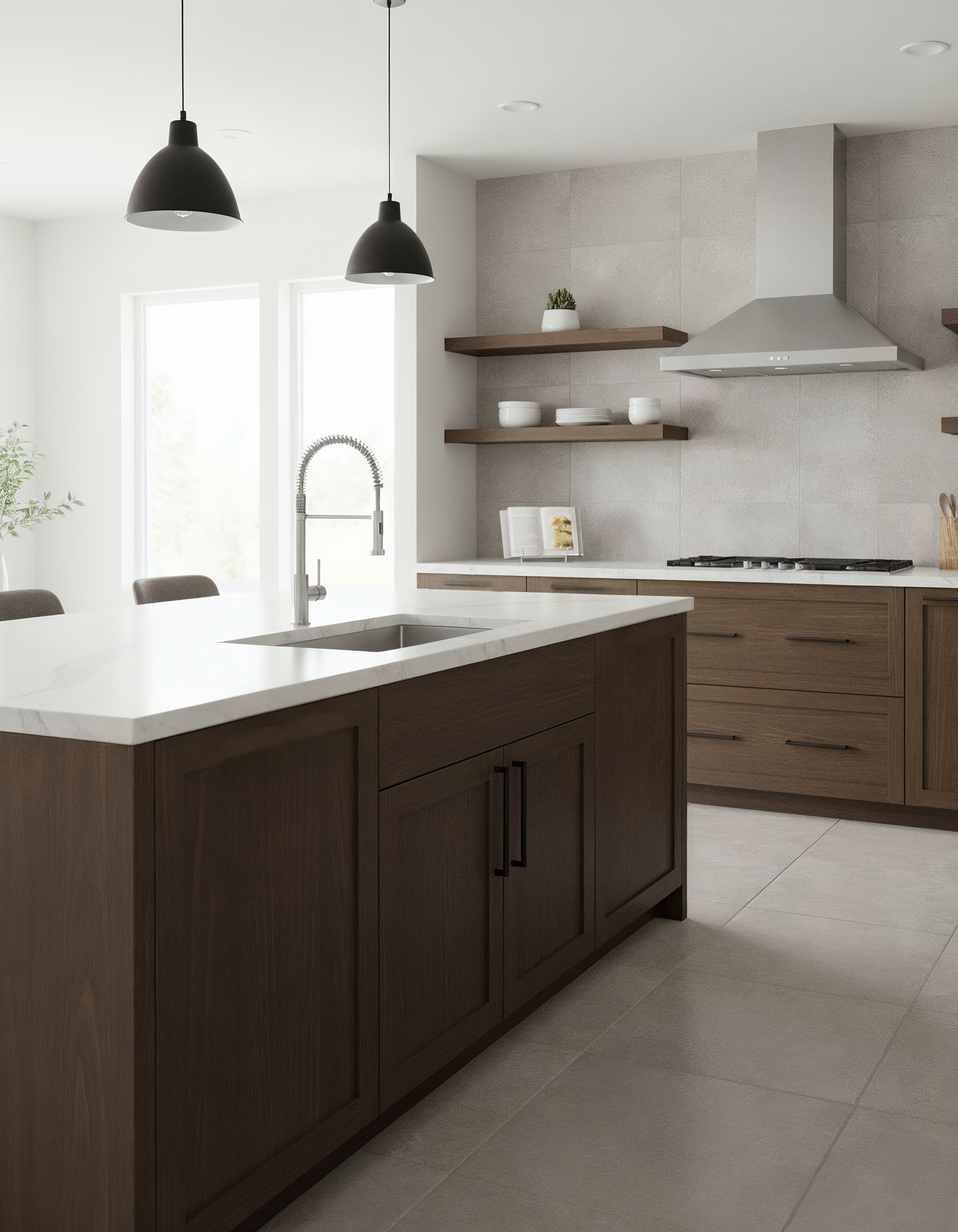 Retique It® Wood'n Cabinet Kit in Black Walnut stain showing grained cabinet doors with a weathered finish.