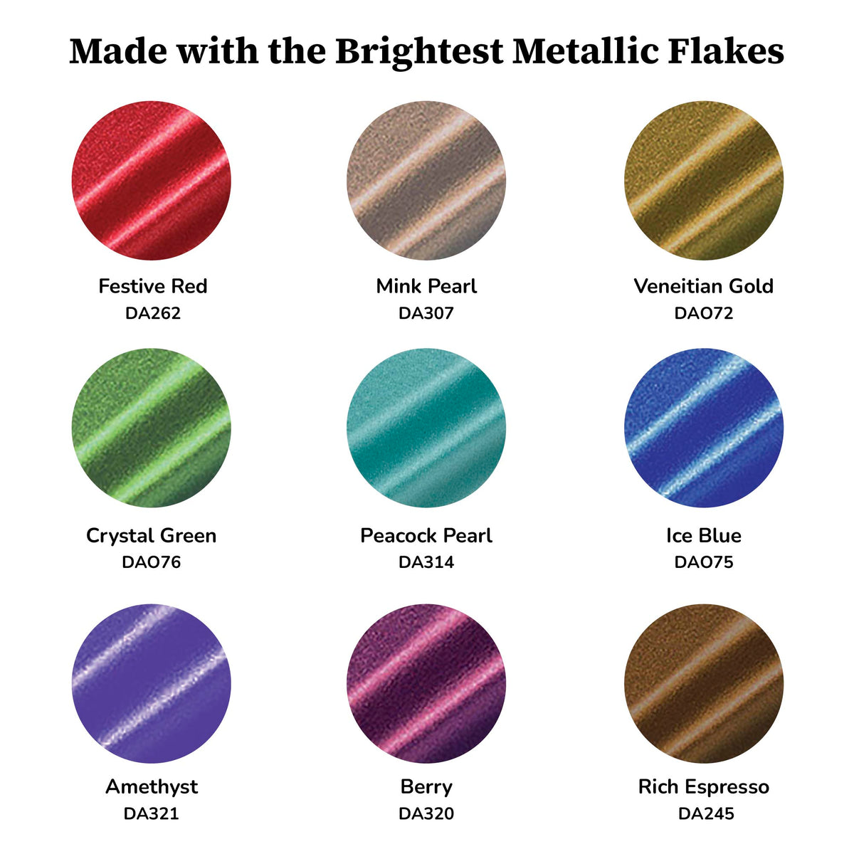 DecoArt Dazzling Metallics Bold Metallic Paint Set with vibrant gold, silver, and bronze paints for craft and art projects.