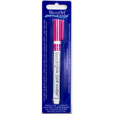 Fuchsia transparent glass paint markers by DecoArt, featuring fine tips for detailed writing and decorating on glass surfaces.