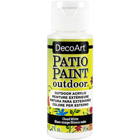DecoArt Vintage Rose outdoor acrylic patio paint in a 2 oz bottle, ideal for outdoor furniture and brick surfaces