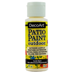DecoArt Vintage Rose outdoor acrylic patio paint in a 2 oz bottle, ideal for outdoor furniture and surfaces.