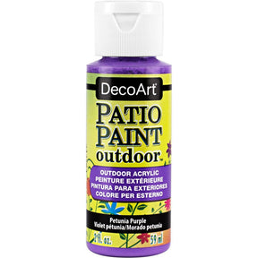 DecoArt Patio Paint Outdoor Acrylic Paint in Vintage Rose color, 2 oz bottle for outdoor craft projects