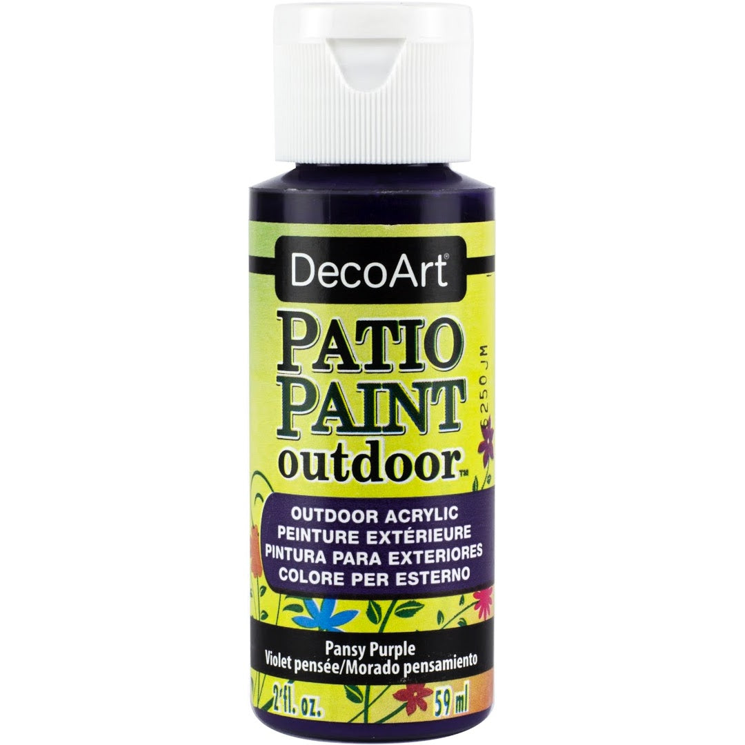 DecoArt Vintage Rose Patio Paint outdoor acrylic paint in a 2 oz bottle for patio and outdoor surface decoration.