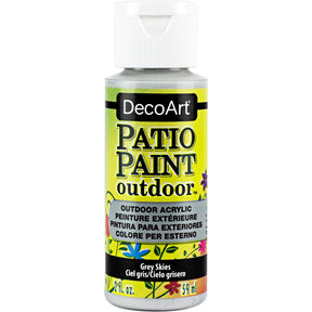 DecoArt Vintage Rose outdoor acrylic patio paint in a 2 oz bottle, suitable for outdoor decorating projects.