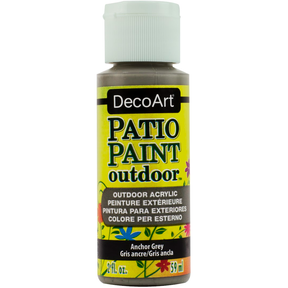 DecoArt Vintage Rose outdoor acrylic patio paint in 2 oz bottle, suitable for garden furniture and exterior surfaces
