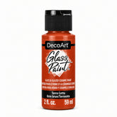 DecoArt Terra Cotta glass paint in a 2 oz bottle