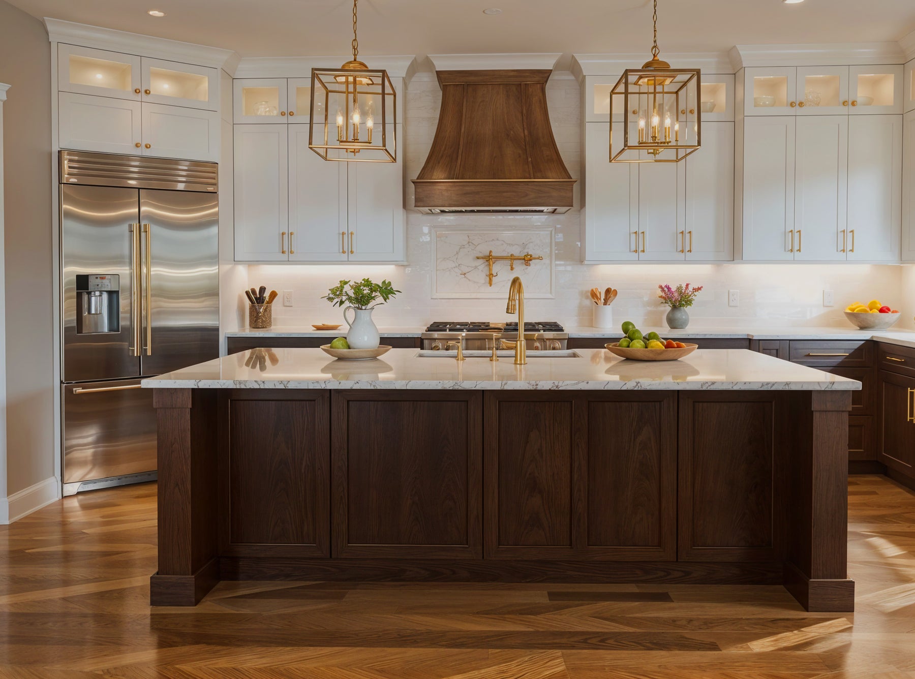 Retique It® Wood'n Cabinet Kit in Java stain with 24 grained cabinet doors, showcasing realistic wood grain and high-quality finish.