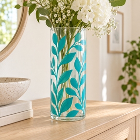 DecoArt Glass Paint in turquoise for glass painting projects