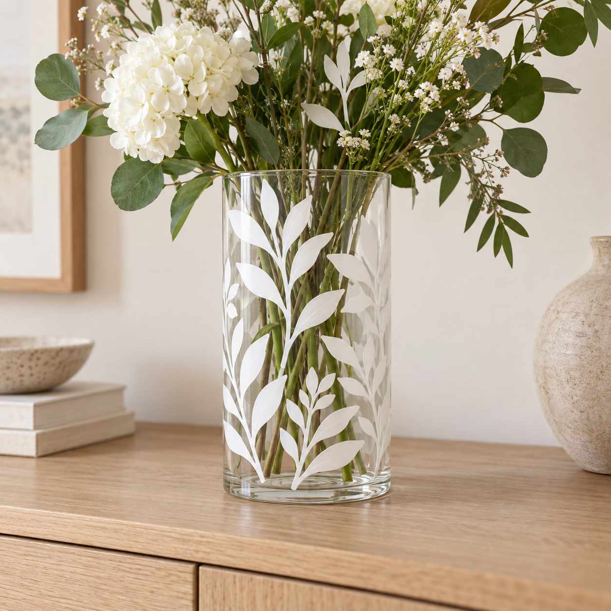 DecoArt Glass Paint in white for creating opaque designs on glass surfaces
