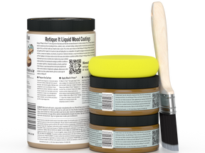 Large Pecan Wood'n Finish Kit from Retique It® with smooth finish products for multi-purpose wood finishing projects.