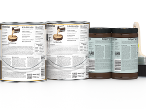 Retique It® Wood'n Finish Kit in black walnut, 4 large multi-purpose wood finishing bottles, suitable for furniture and craft projects.