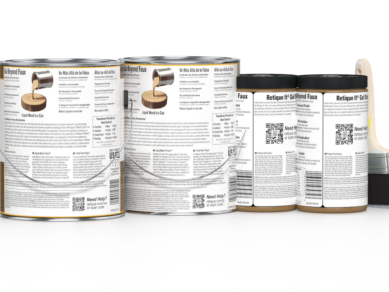 Multi-purpose Wood'n Kit (4x Lg) - Dark Pecan