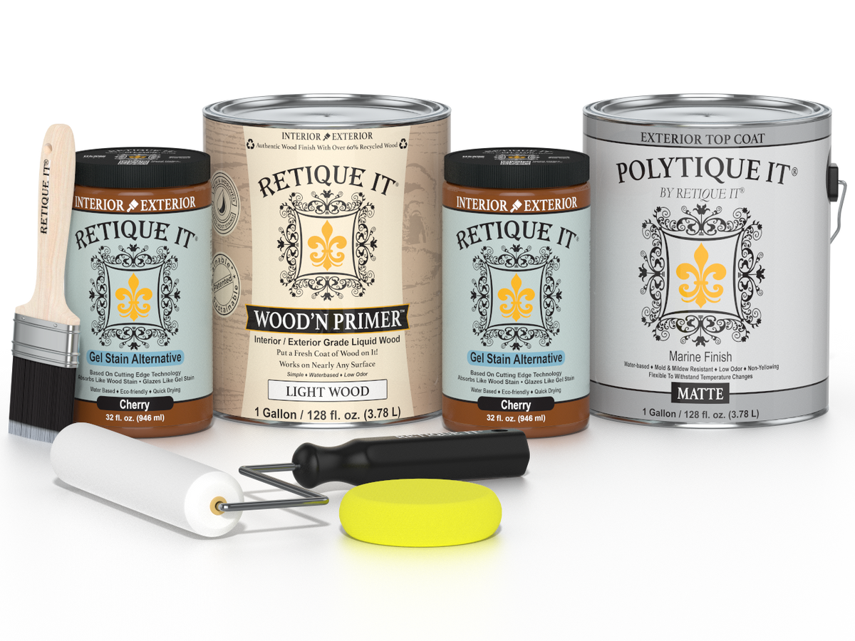 Multi-purpose Smooth Finish Kit (4x Lg) - Cherry - Exterior Top Coat