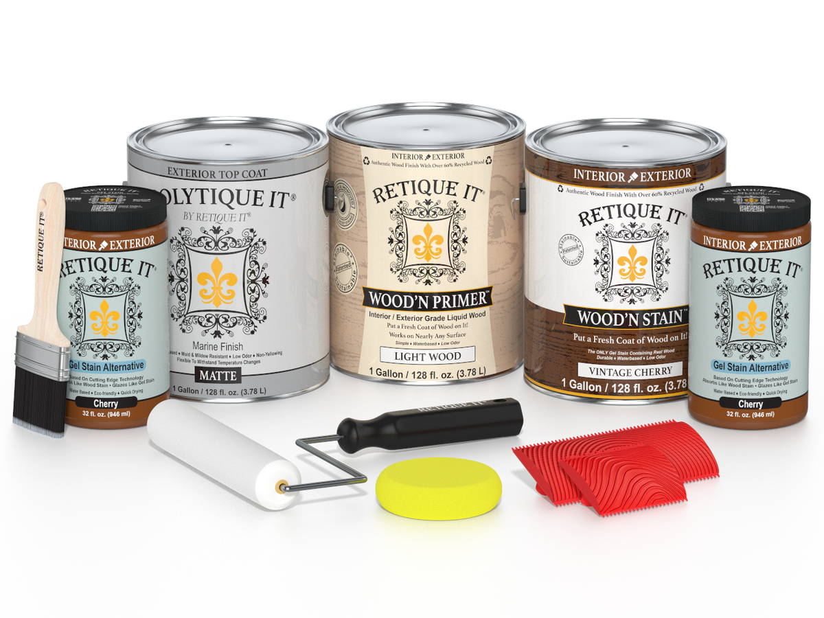 Multi-purpose Wood'n Kit (4x Lg) - Vintage Cherry - Exterior Top Coat