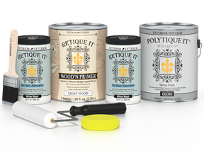 Multi-purpose Smooth Finish Kit (4x Lg) - White Wash - Exterior Top Coat