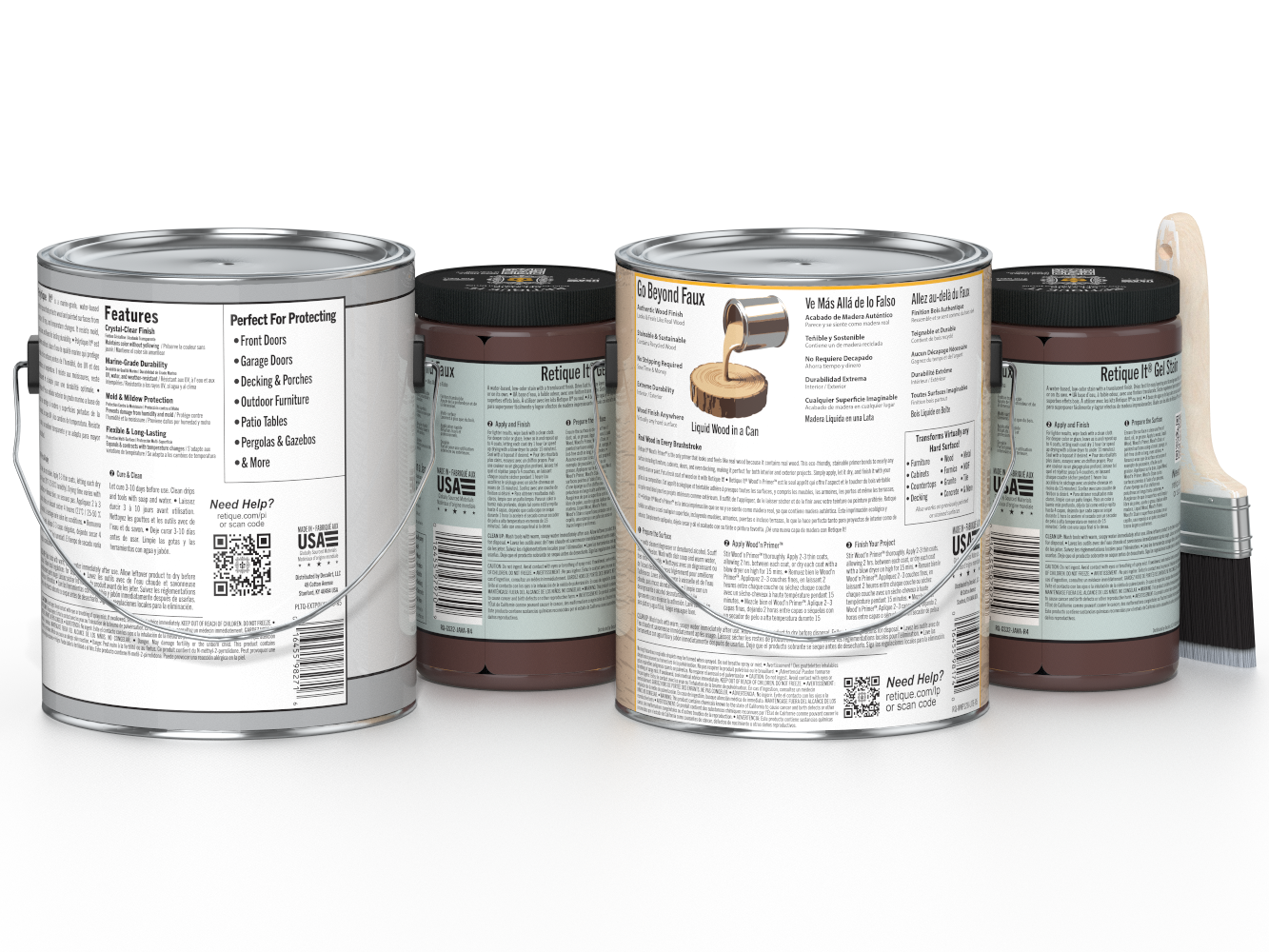 Multi-purpose Smooth Finish Kit (4x Lg) - Java - Exterior Top Coat