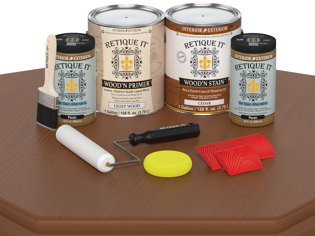 Multi-purpose Wood'n Kit (4x Lg) - Cedar - Interior Top Coat