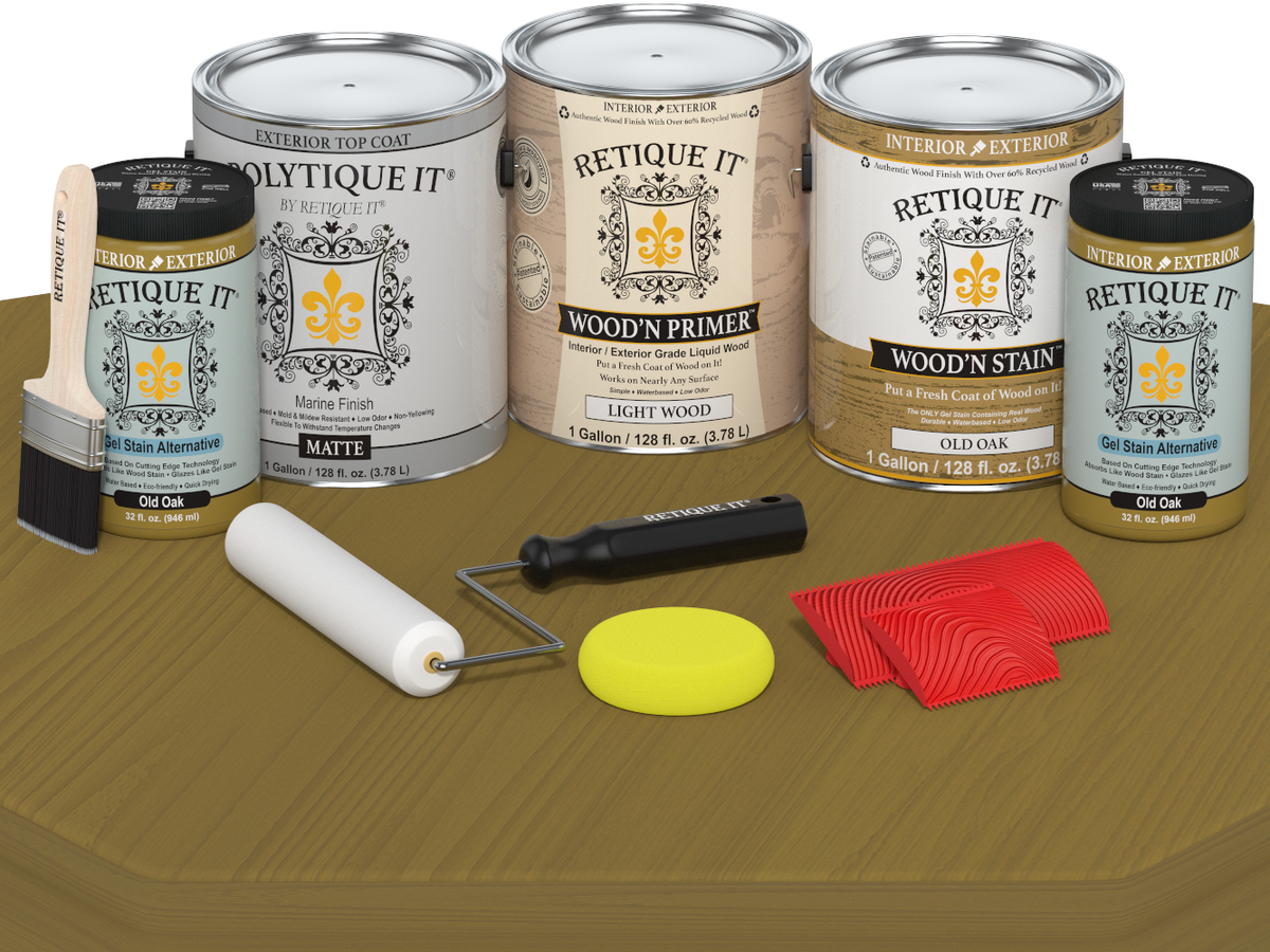 Multi-purpose Wood'n Kit (4x Lg) - Old Oak - Exterior Top Coat