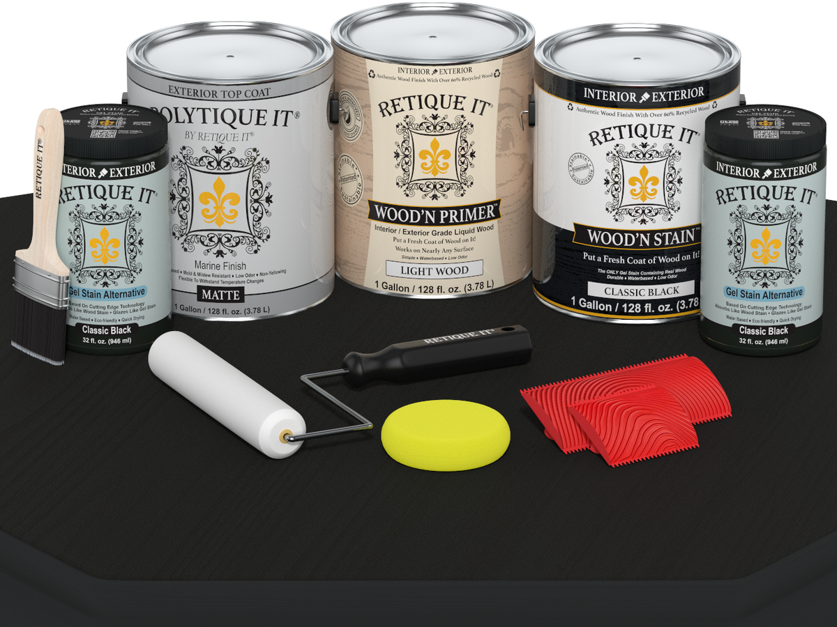 Multi-purpose Wood'n Kit (4x Lg) - Classic Black - Exterior Top Coat