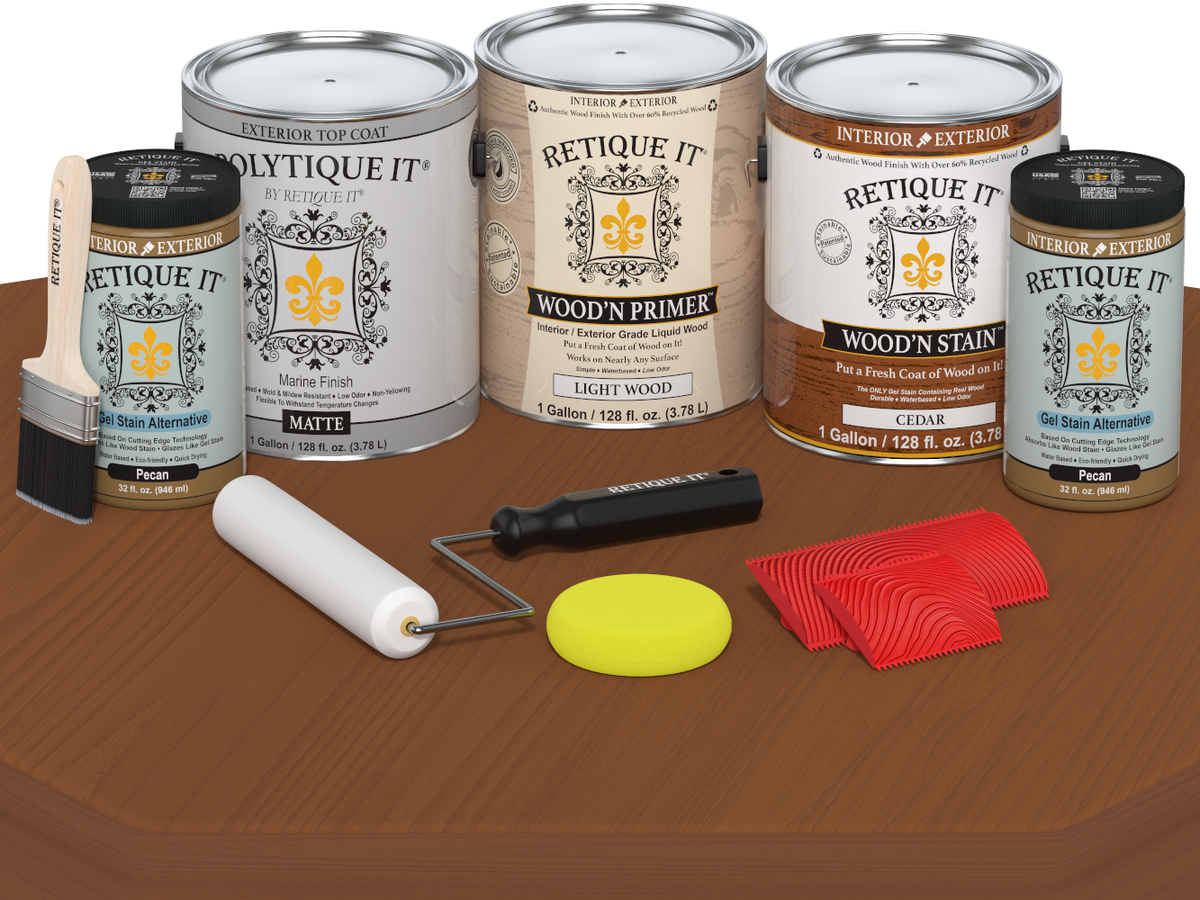 Multi-purpose Wood'n Kit (4x Lg) - Cedar - Exterior Top Coat