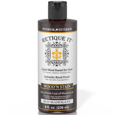Retique It® Wood'n Stain Red Mahogany stain applied to wood surface, showcasing rich, deep red-brown color and smooth finish.